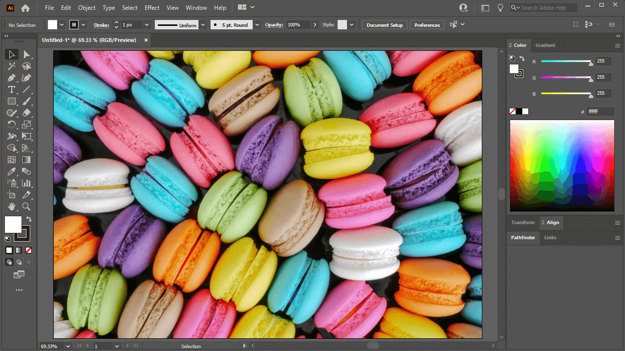 Với Adobe Illustrator, việc chuyển đổi ảnh từ màu sang đen trắng và ngược lại trở nên dễ dàng hơn bao giờ hết. Hãy trải nghiệm ngay để tìm ra những tính năng đặc biệt của Illustrator, bao gồm phần màu CMYK vượt trội và các công cụ chỉnh sửa ảnh mạnh mẽ khác.
